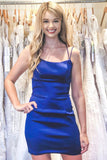 Elegant Tight Short Prom Dress Bodycon Homecoming Dress with Criss Cross Back ODA015 | ballgownbridal