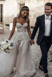 Gorgeous White Long Wedding Dresses Sweetheart Appliques Online Sale PDA173 | ballgownbridal
