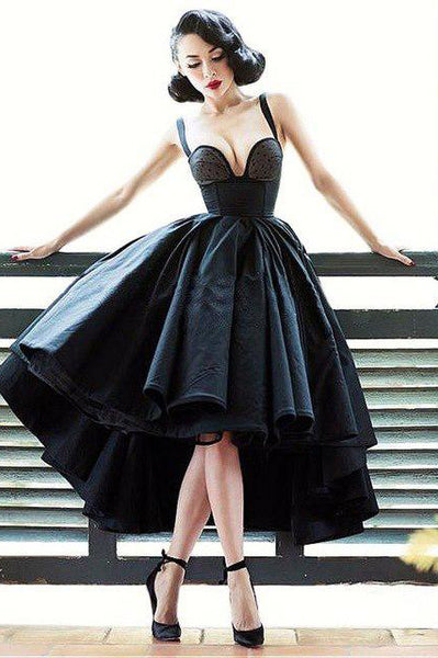 Chic Black Prom Dress High Low Prom Dresses Party Evening Dress  PDA433 | ballgownbridal