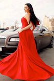 Red Hanging Neck Open Back Long Prom Dress PDA244 | ballgownbridal