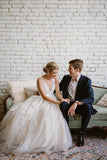 Gorgeous V Neck Sleeveless Appliques Floor Length A Line Wedding Dress AHC565
