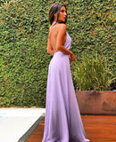 Simple long prom dress evening dress SHE004