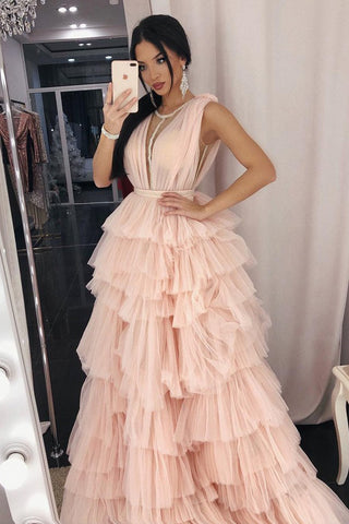 products/A-Line-Crew-Floor-Length-Pink-Tiered-Tulle-Prom-Dress-with-Beading-PDA592-1.jpg