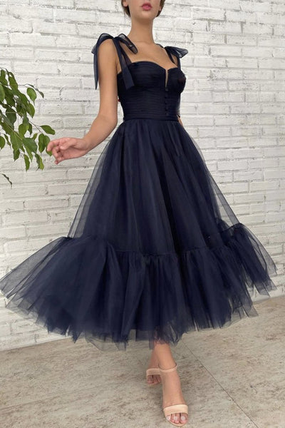 Elegant A-Line Tulle Prom Dress, Homecoming Dress SJ211066