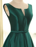Cheap Prom Dresses Sexy Scoop Dark Green Satin Long Prom Dress/Evening Dress PDA577 | ballgownbridal