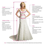 White A-line V Neck Lace Prom Dress With Split CW5192