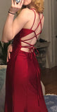 Spaghetti Straps Mermaid Long Prom Dress SHE010