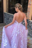Gorgeous V Neck Backless White Lace Long Prom Dress, Evening Dress SJ211167