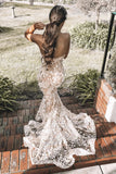 Mermaid Backless Sweetheart Strapless Appliques Prom Dress UC2801