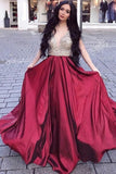 A Line Red Sweetheart Tulle Layered Long Prom Dresses SHE017